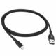 Kabel IOS MFi USB 2.4A crni 1m 5V 2.4A najlon