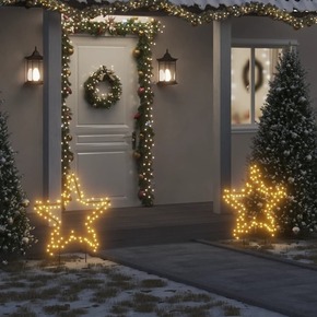 VidaXL Ukrasno božićno svjetlo sa šiljcima zvijezda 115 LED 85 cm