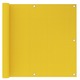 vidaXL Balkonski zastor žuti 90 x 500 cm HDPE