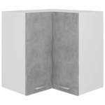 vidaXL Viseći kutni ormarić siva boja betona 57x57x60 cm od iverice