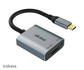 Akasa USB 3.2 Gen1 Type-C Dual Card Reader - silber AK-CR-10BK&nbsp;