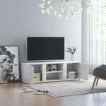 vidaXL TV ormarić visoki sjaj bijeli 120 x 34 x 37 cm od iverice