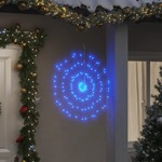 vidaXL Božićna svjetla zvjezdani prasak 140 LED 8 k plava 17 cm