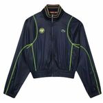 Ženski sportski pulover Lacoste Sport Roland Garros Edition Post-Match Cropped Jacket - navy blue