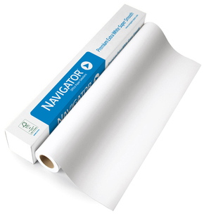 Papir za ploter 90gr 610mm/50m nepremazni Navigator extra bijeli