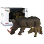 Set of 2 Figures Rhinoceros with cub