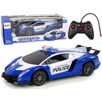 Auto na daljinsko upravljanje Police Racing 1:16 LED - plavi