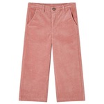 vidaXL Dječje hlače od samta starinske ružičaste boje 104
