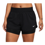 Ženske kratke hlače Nike Dri-Fit One 2-in-1 Shorts - black/reflective silver