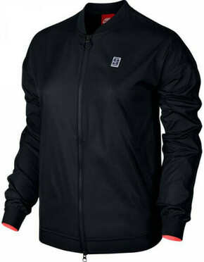 Nike Court Bomber EOS Jacket - black/hot punch/white