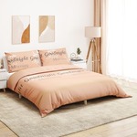 vidaXL Set posteljine za poplun ružičasti 225x220 cm pamučni