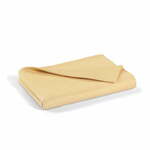 Žuti pamučni prekrivač za bračni krevet 240x260 cm Lines - Mijolnir