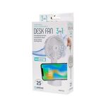 Ventilator prijenosni s držačem za mobitel, 1200MAH, 5W, PRDF322