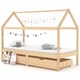 vidaXL Okvir za dječji krevet s ladicama 90 x 200 cm od borovine