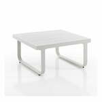 Bijeli stolić za kavu aluminijski 80x80 cm – Tomasucci