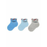 Set od 3 para dječjih visokih čarapa Tommy Hilfiger 701220277 Blue Combo 003