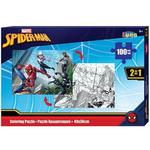 Spider-Man 2 u 1 puzzle i bojanka - 100kom