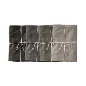 Set od 4 platnene salvete s lanom Linen Couture Cool Grey