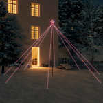 vidaXL Božićno drvce s LED svjetlima 800 LED žarulja raznobojno 5 m
