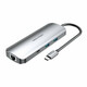 Vention USB-C to HDMI USB-C Gen 1 USB3.0x2 RJ45 SD TF TRRS 3.5mm PD Docking Station 0.15M Gray VEN-TOMHB
