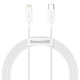 Baseus Superior Series kabel USB-C na Lightning, 20W, PD, 1,5m (bijeli)