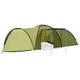 vidaXL Šator za kampiranje 650 x 240 x 190 cm za 8 osoba zeleni