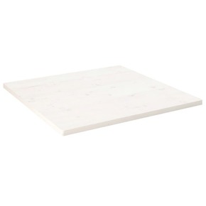 Ploča za stol bijela 90x90x2 5 cm masivna borovina četvrtasta