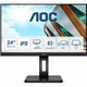 AOC 24P2C monitor, IPS, 23.8", 16:9, 1920x1080, 75Hz, pivot, USB-C, HDMI, DVI, Display port, USB
