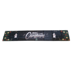 Nikcorp Božićni banner Merry Christmas, vodootporna dekoracija za vrata i zid, ukras za kuću i stan, crveni, 184x32 cm