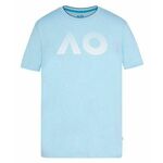 Muška majica Australian Open T-Shirt AO Textured Logo - light blue