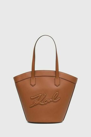 Karl Lagerfeld Shopper torba smeđa / crna