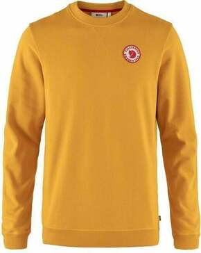 Fjällräven 1960 Logo Badge Sweater M Mustard Yellow XL Majica s kapuljačom na otvorenom