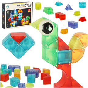 3D magnetne kocke LED svjetleće 32 el.
