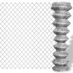 vidaXL Žičana ograda od pocinčanog čelika 15 x 1,25 m srebrna