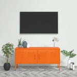 vidaXL <em>TV</em> ormarić narančasti 105 x 35 x 50 cm čelični