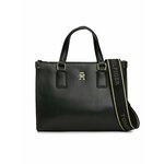 Torbica Tommy Hilfiger Th Monotype Mini Tote AW0AW15977 Black BDS