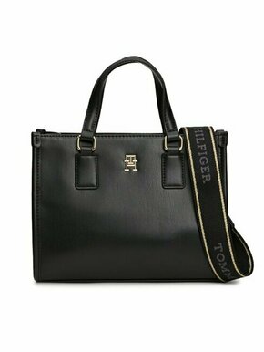 Torbica Tommy Hilfiger Th Monotype Mini Tote AW0AW15977 Black BDS