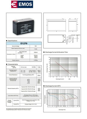 Baterija akumulatorska EMOS