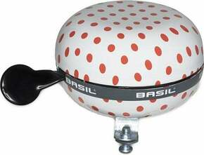 Basil Polkadot White/Red Zvono za bicikl
