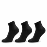 Set od 3 para muških niskih čarapa Vans Classic Ankle VN000FV7BLK1 Crna