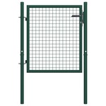 vidaXL Vrata za ogradu čelična 100 x 75 cm zelena