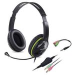 Genius HS-400A slušalice, 3.5 mm, zelene, 102dB/mW, mikrofon