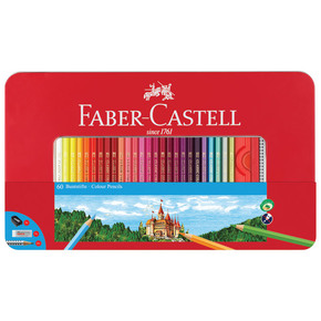 Boje drvene 60boja limena kutija Faber Castell 115894