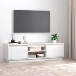 vidaXL TV ormarić bijeli 140 x 35 x 40 cm od masivne borovine