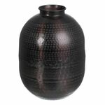 Vase 26,5 x 26,5 x 36 cm Black Aluminium