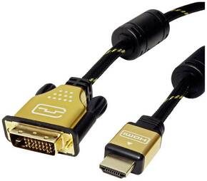 Roline DVI / HDMI priključni kabel DVI-D 24+1-polni utikač