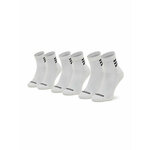 Set od 3 para unisex visokih čarapa adidas Hc 3 Stripes Quarter HD2211 White