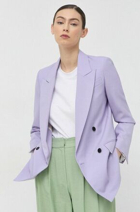 Sako s primjesom vune Karl Lagerfeld boja: ljubičasta