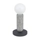 EGLO 39835 | Giaconecchia Eglo stolna svjetiljka 17,5cm sa prekidačem na kablu 1x E27 antracit, sivo