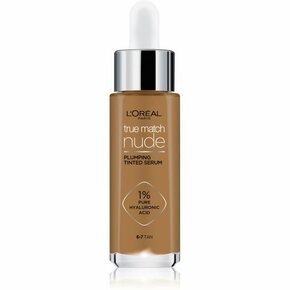 L'Oréal Paris True Match Nude puder za sve vrste kože Plumping Tinted Serum 30 ml nijansa 6-7 Tan